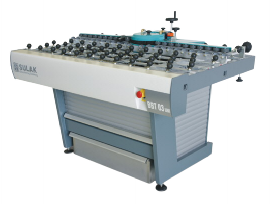 SULAK BBT 03 UNI – Máquina Horizontal de Pulido y Rectificado de Bordes de Vidrio
